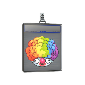 Sticker Slab | Clown Wig