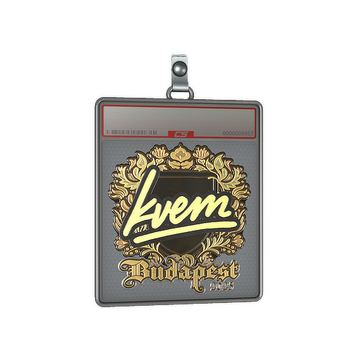 Sticker Slab | Kvem (Gold) | Budapest 2025